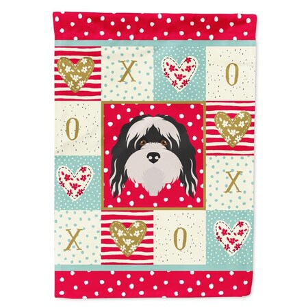 Carolines Treasures 28 x 0.01 x 40 in. Tibetan Terrier Flag Canvas House Size CK5241CHF